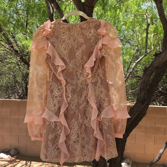 Beautiful for love and lemons lace pink dress ! - Picture 2 of 4